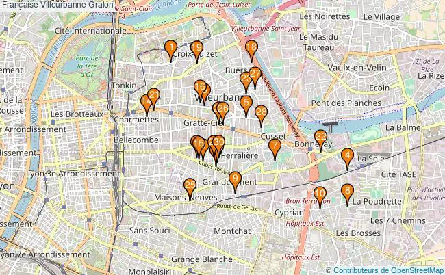 plan Française Villeurbanne Associations française Villeurbanne : 39 associations