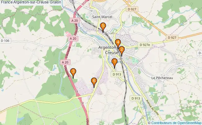 plan France Argenton-sur-Creuse Associations France Argenton-sur-Creuse : 6 associations