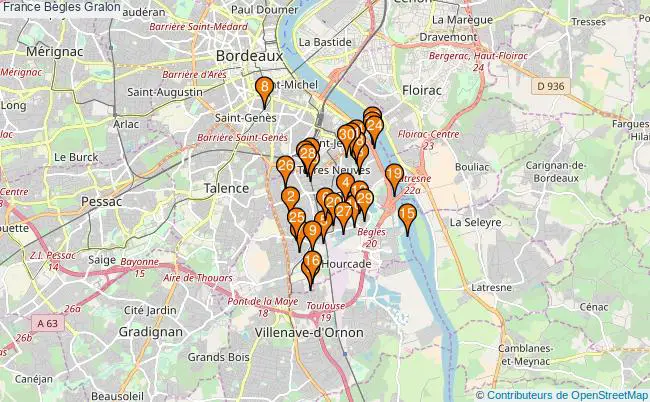 plan France Bègles Associations France Bègles : 46 associations