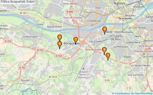 plan France Bouguenais Associations France Bouguenais : 12 associations