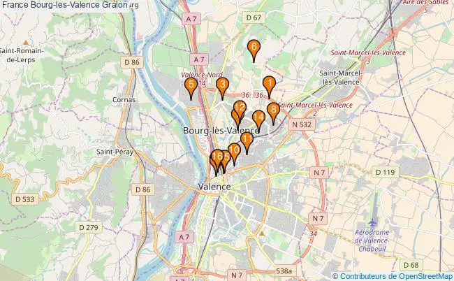 plan France Bourg-les-Valence Associations France Bourg-les-Valence : 25 associations