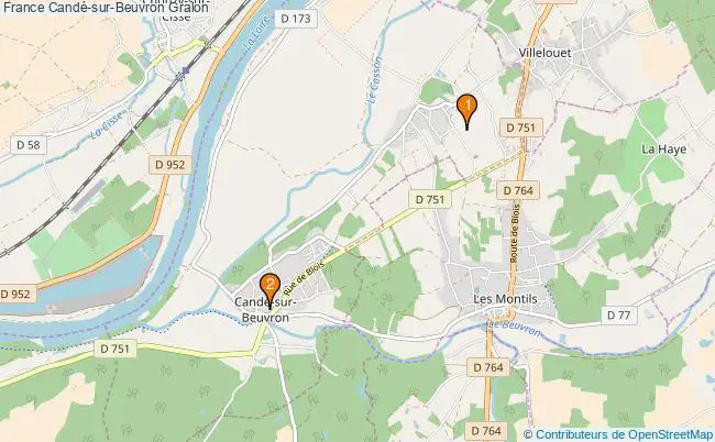 plan France Candé-sur-Beuvron Associations France Candé-sur-Beuvron : 2 associations