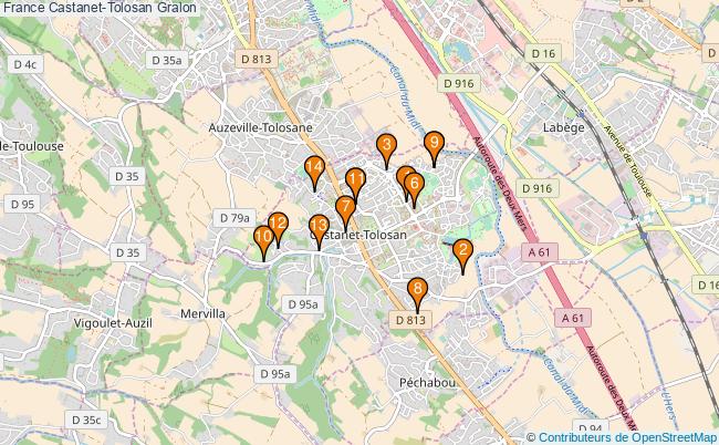 plan France Castanet-Tolosan Associations France Castanet-Tolosan : 14 associations