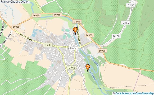 plan France Chablis Associations France Chablis : 4 associations