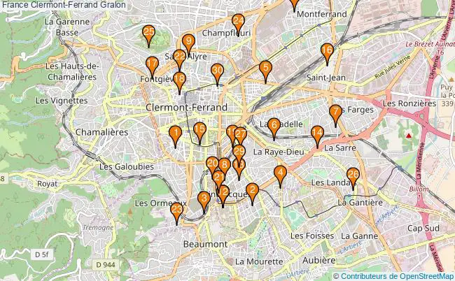 plan France Clermont-Ferrand Associations France Clermont-Ferrand : 177 associations
