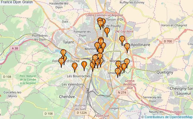 plan France Dijon Associations France Dijon : 237 associations