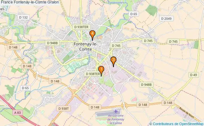 plan France Fontenay-le-Comte Associations France Fontenay-le-Comte : 6 associations