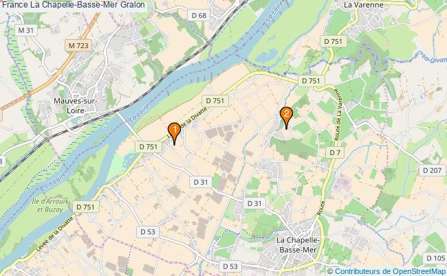 plan France La Chapelle-Basse-Mer Associations France La Chapelle-Basse-Mer : 6 associations