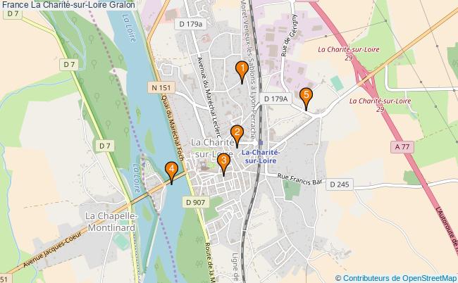 plan France La Charité-sur-Loire Associations France La Charité-sur-Loire : 3 associations