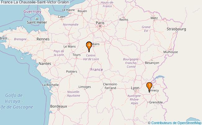 plan France La Chaussée-Saint-Victor Associations France La Chaussée-Saint-Victor : 5 associations