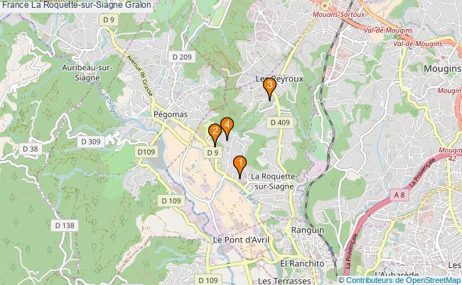 plan France La Roquette-sur-Siagne Associations France La Roquette-sur-Siagne : 4 associations