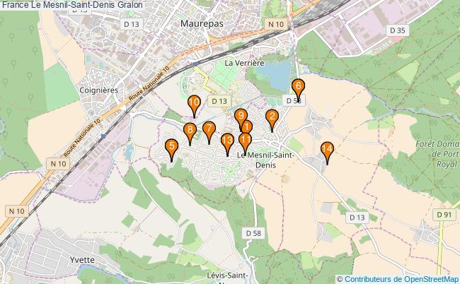 plan France Le Mesnil-Saint-Denis Associations France Le Mesnil-Saint-Denis : 14 associations