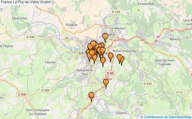 plan France Le Puy-en-Velay Associations France Le Puy-en-Velay : 49 associations