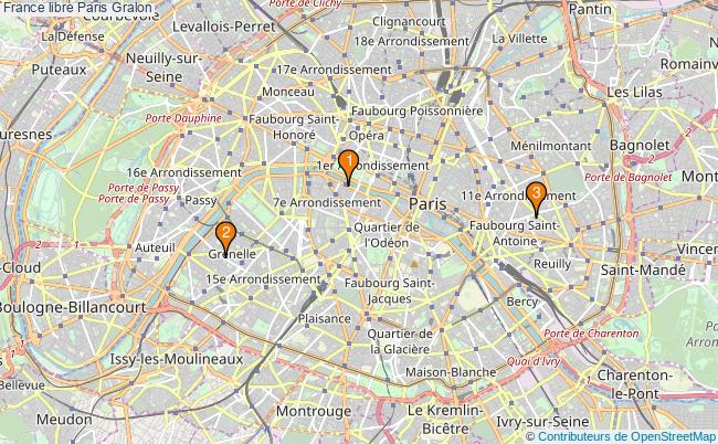plan France libre Paris Associations France libre Paris : 4 associations