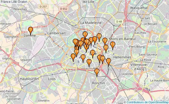 plan France Lille Associations France Lille : 612 associations
