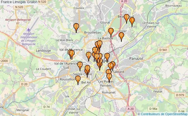 plan France Limoges Associations France Limoges : 198 associations