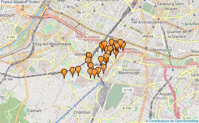 plan France Malakoff Associations France Malakoff : 60 associations