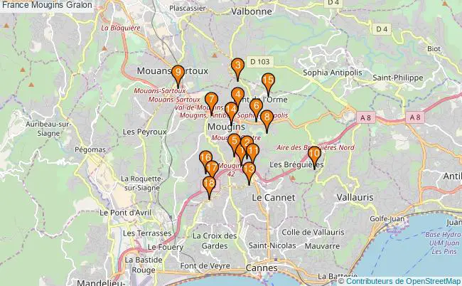 plan France Mougins Associations France Mougins : 19 associations