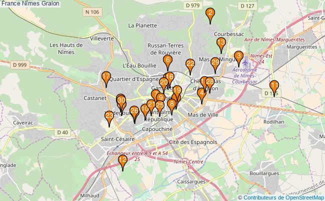 plan France Nîmes Associations France Nîmes : 182 associations