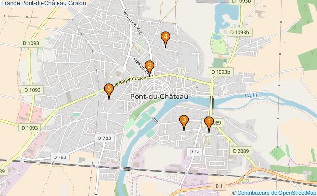 plan France Pont-du-Château Associations France Pont-du-Château : 6 associations