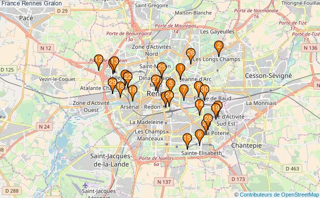 plan France Rennes Associations France Rennes : 398 associations