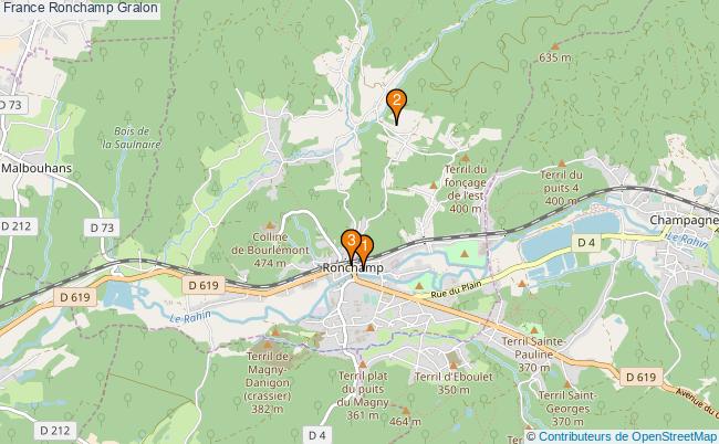 plan France Ronchamp Associations France Ronchamp : 3 associations