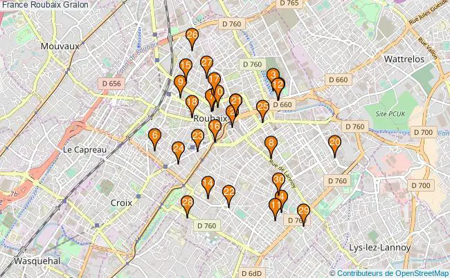 plan France Roubaix Associations France Roubaix : 123 associations