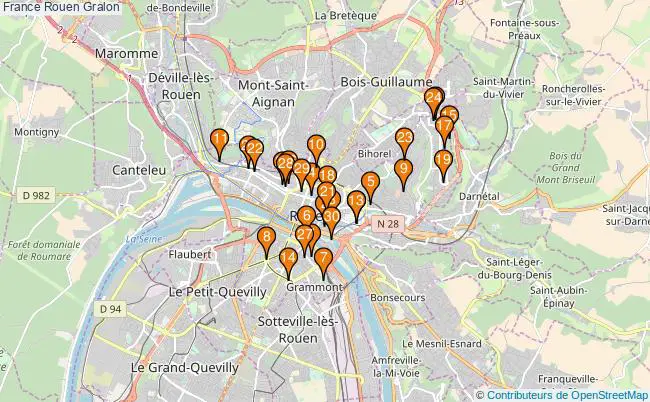 plan France Rouen Associations France Rouen : 203 associations