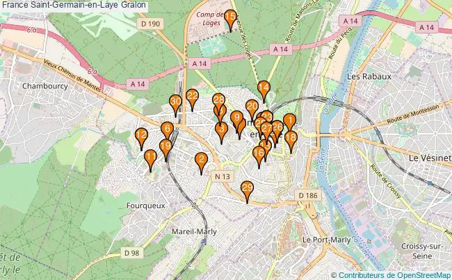 plan France Saint-Germain-en-Laye Associations France Saint-Germain-en-Laye : 69 associations