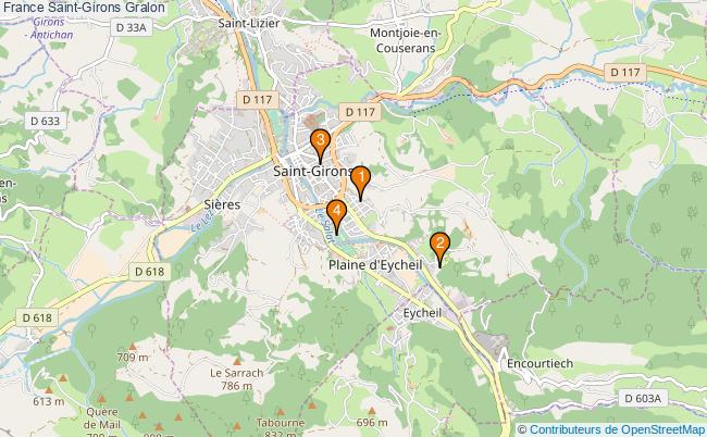 plan France Saint-Girons Associations France Saint-Girons : 6 associations