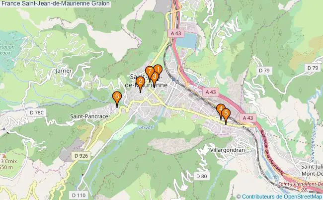 plan France Saint-Jean-de-Maurienne Associations France Saint-Jean-de-Maurienne : 6 associations