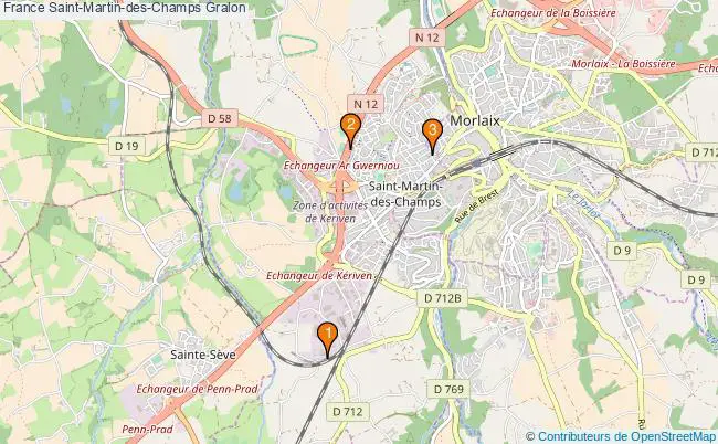 plan France Saint-Martin-des-Champs Associations France Saint-Martin-des-Champs : 4 associations