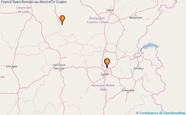 plan France Saint-Romain-au-Mont-d'Or Associations France Saint-Romain-au-Mont-d'Or : 4 associations