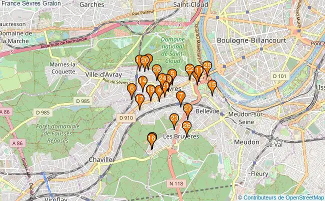 plan France Sèvres Associations France Sèvres : 39 associations