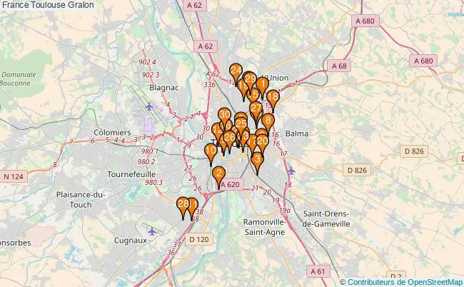plan France Toulouse Associations France Toulouse : 855 associations
