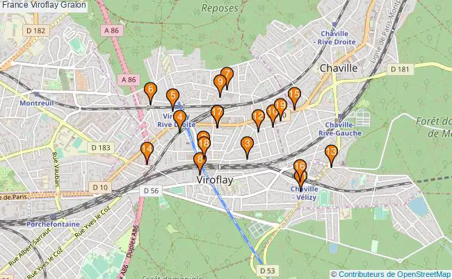 plan France Viroflay Associations France Viroflay : 23 associations