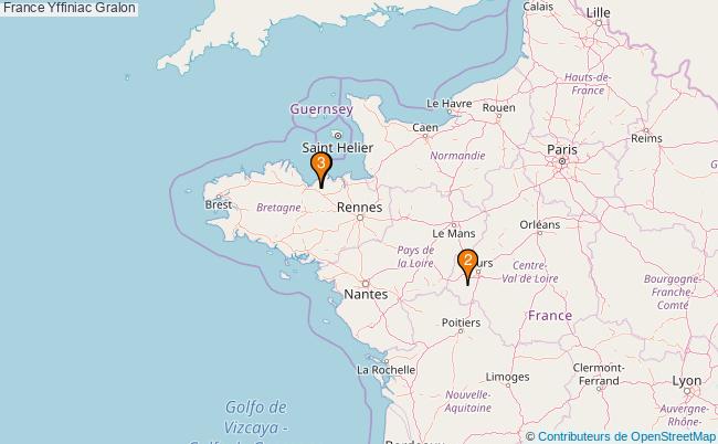 plan France Yffiniac Associations France Yffiniac : 3 associations