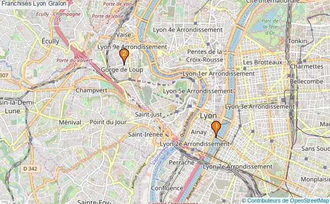 plan Franchisés Lyon Associations franchisés Lyon : 4 associations
