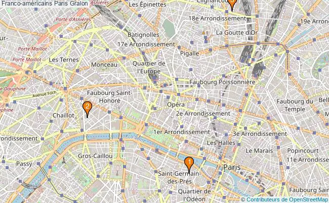plan Franco-américains Paris Associations franco-américains Paris : 3 associations