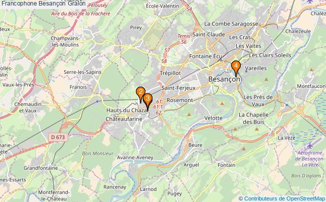 plan Francophone Besançon Associations francophone Besançon : 5 associations