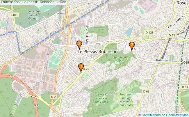 plan Francophone Le Plessis-Robinson Associations francophone Le Plessis-Robinson : 3 associations