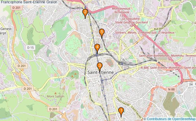 plan Francophone Saint-Etienne Associations francophone Saint-Etienne : 5 associations