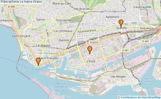 plan Francophonie Le Havre Associations Francophonie Le Havre : 3 associations