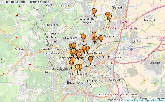 plan Fraternité Clermont-Ferrand Associations fraternité Clermont-Ferrand : 19 associations