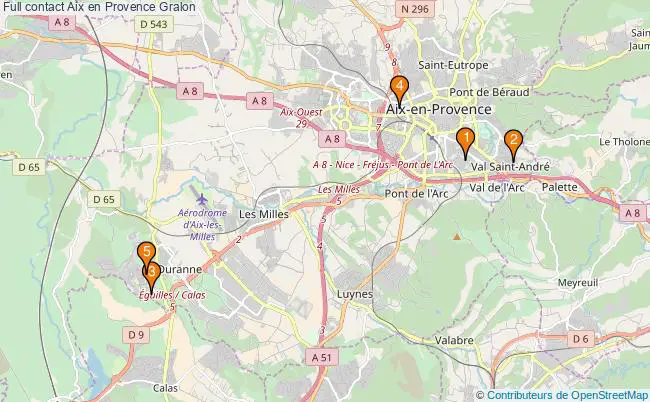plan Full contact Aix en Provence Associations full contact Aix en Provence : 4 associations