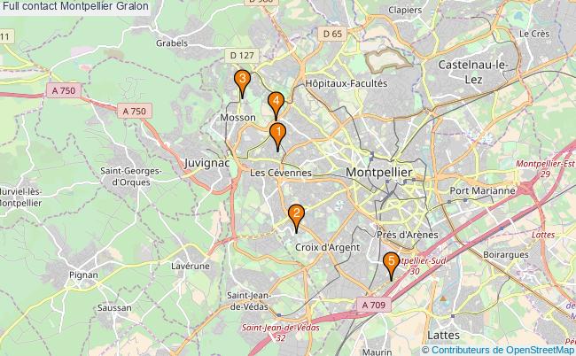 plan Full contact Montpellier Associations full contact Montpellier : 5 associations