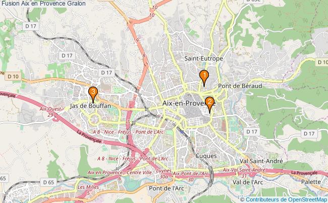 plan Fusion Aix en Provence Associations Fusion Aix en Provence : 4 associations