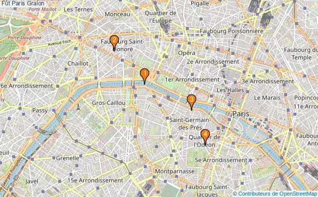 plan Fût Paris Associations Fût Paris : 4 associations