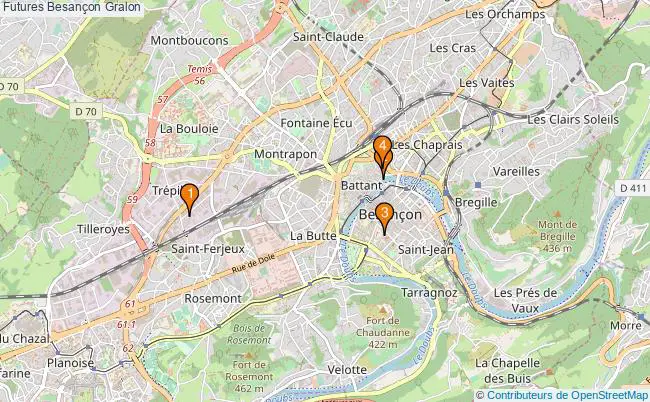 plan Futures Besançon Associations Futures Besançon : 4 associations