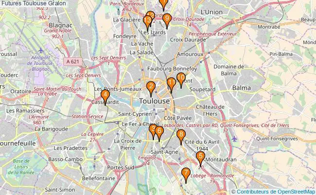 plan Futures Toulouse Associations Futures Toulouse : 13 associations